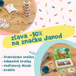 Týždne zliav prichádzajú! Začíname so značkou Janod🎊 Až do 5.11. môžete v eshope www.simplytoys.sk nakúpiť túto skvelú...